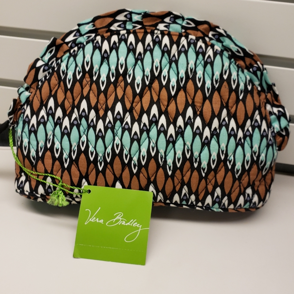 Vera Bradley Ruffle Cosmetic Bag Sierra Stream
